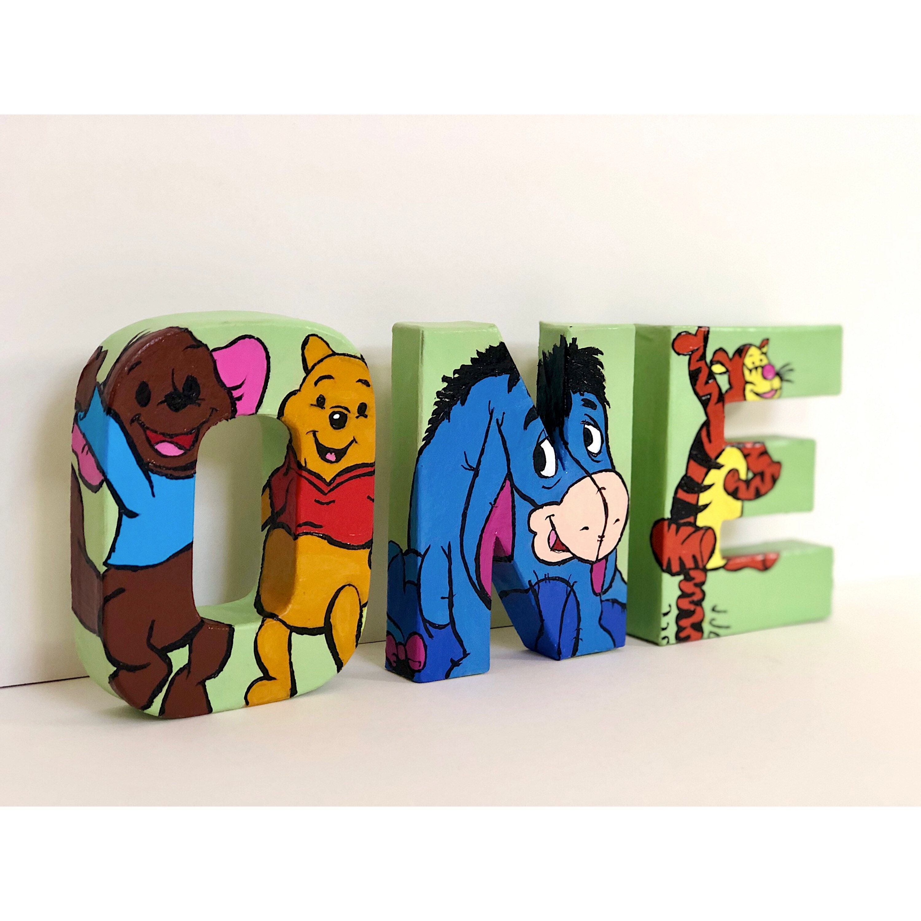 Winnie the Pooh Themed Letters for Childrens Nursery Etsy