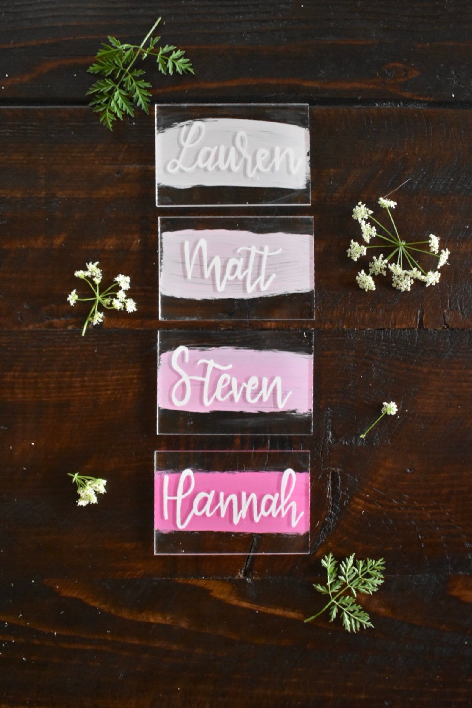 Acrylic Place Cards Wedding Place Cards Etsy