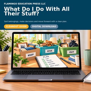 Parent Home Cleanout Guide | Estate Downsizing, Move, Assisted Living (PDF)