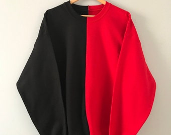 Red Sweatshirt Etsy
