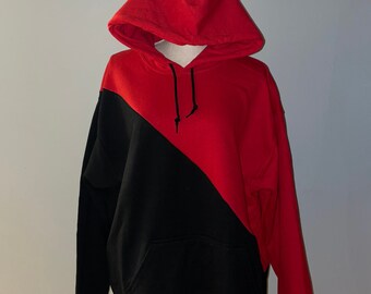 red black hoodie