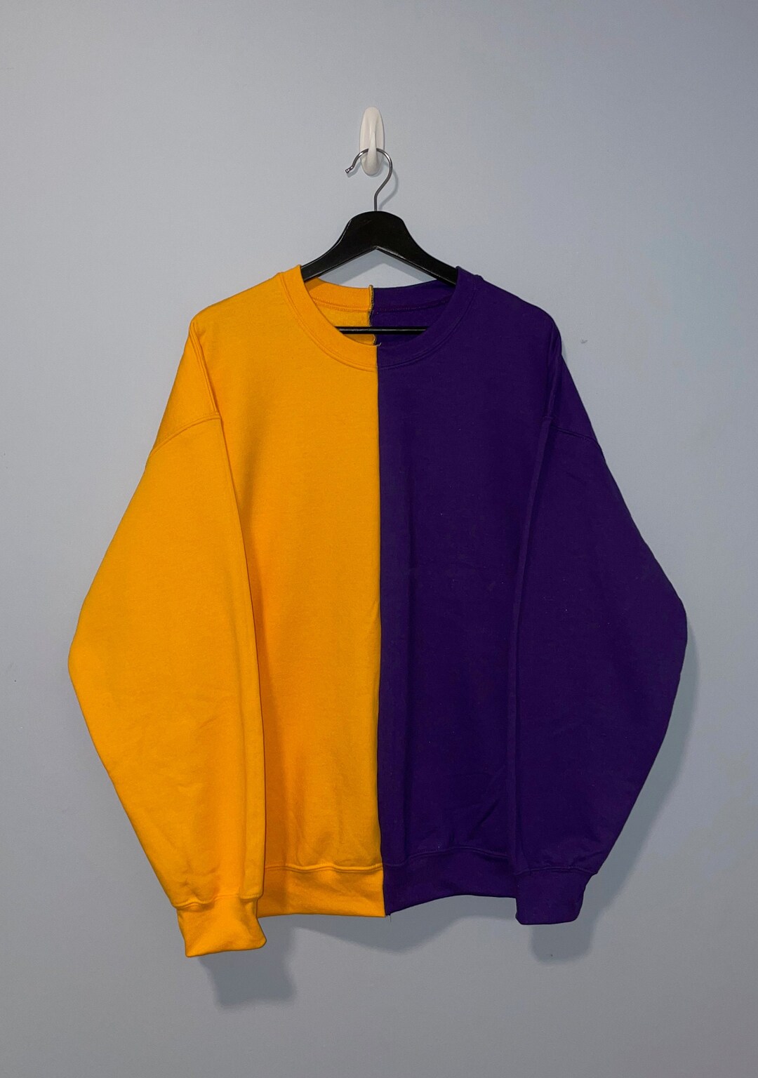 Purple and Gold Custom Two-toned Crewneck, Purple and Gold Sweatshirt ...