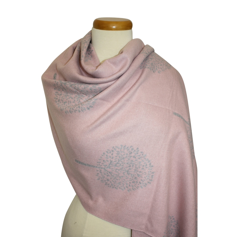 LIGHT PINK Cashmere Feel Winter Scarf 76x25 Double Sided Etsy