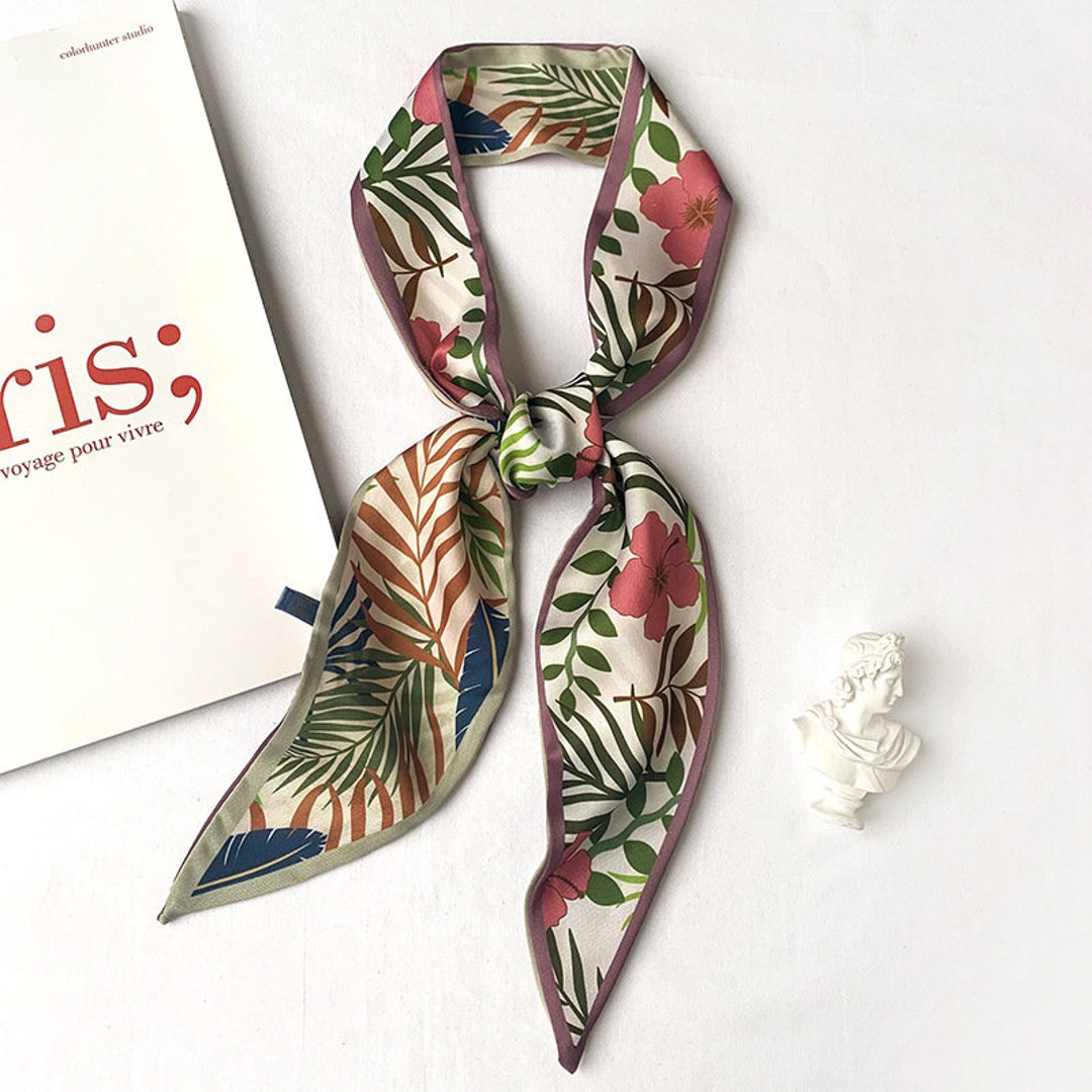 Long Skinny Scarf Bag Handle Scarf Vintage Style Bag Etsy