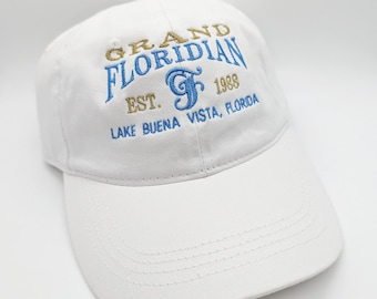 Disney Grand Floridian Resort Inspired Embroidered Hat Multiple Colors Available