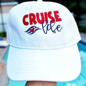 Disney Cruise Line DCL Cruise Life Inspired Embroidered Hat Multiple Colors Available