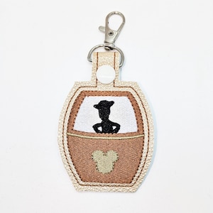 Disney Pixar Toy Story Woody Skyliner Inspired Keychain Purse Charm Embroidered