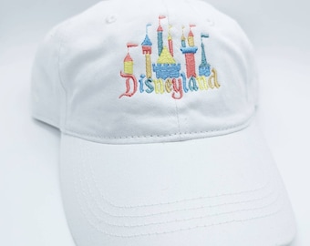 Disneyland Castle Inspired Embroidered Hat Multiple Colors Available