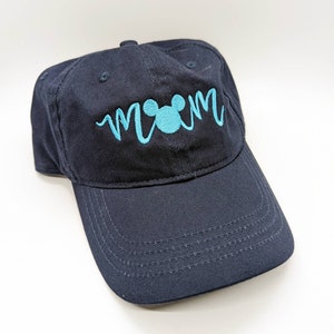 Disney Mickey Mouse Mom Inspired Embroidered Hat Multiple Colors Available