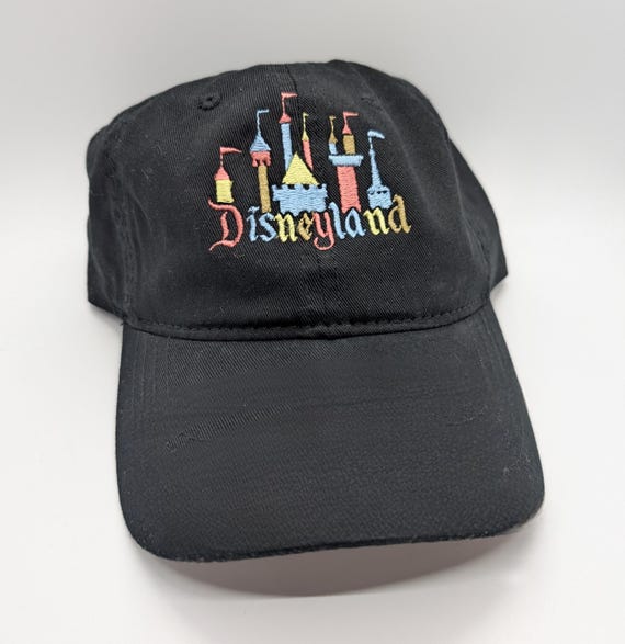 Disney Black Hat with Colorful Castle Design Disney Hat/ Mickey Mouse Head Glitter Gold Cinderella main image 3