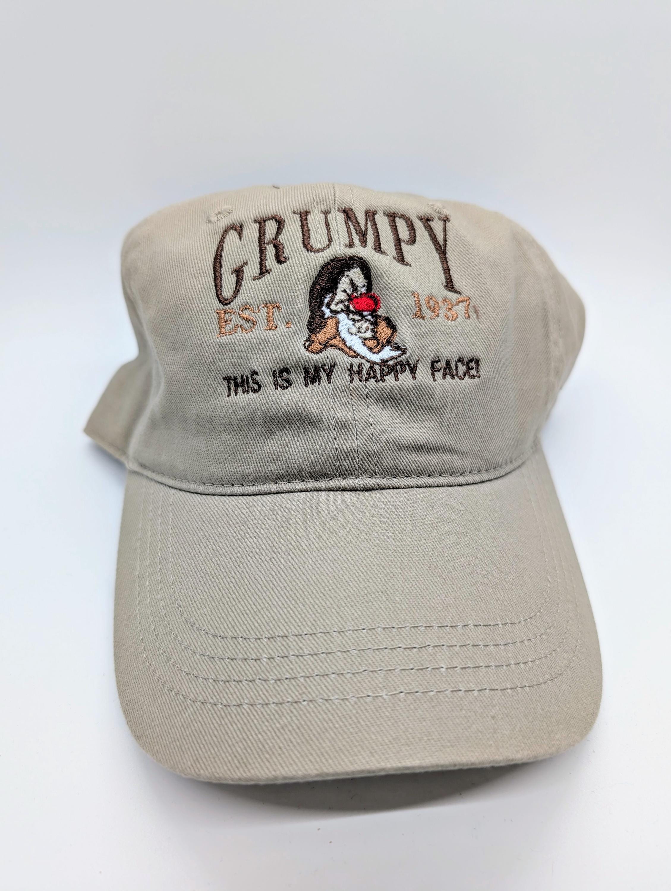 Disney Snow White Grumpy Inspired Embroidered Hat Multiple Colors Available