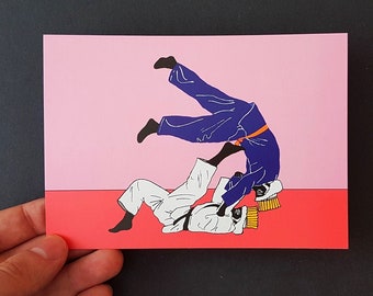 Persepolis - Judo, Postcard, Art Print, A6