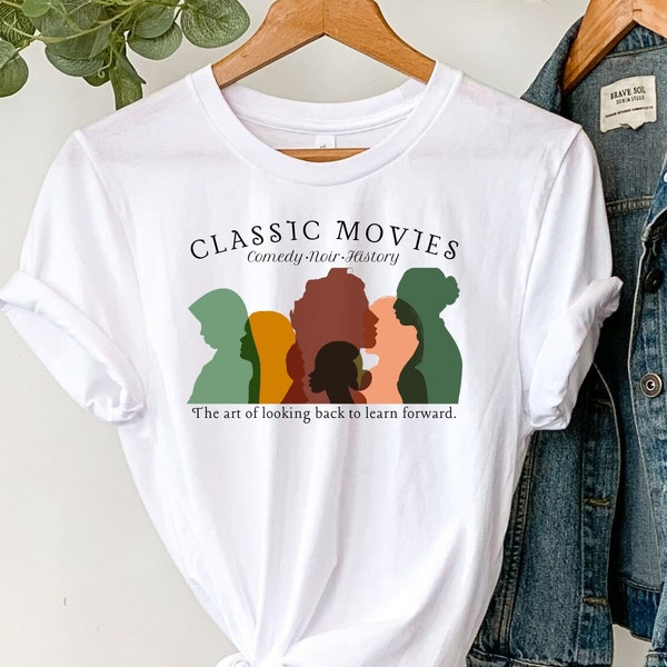 Turner Classic Movie Fan Tshirt, Classic Movies Shirt, Old Hollywood Fan Gift, Noir Classic Movie Gift Unisex shirt from Wear Your Character