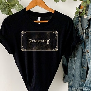 Turner Classic Movies Fan T-Shirt, Stummfilm Titel Karte Shirt, Screaming TCM Classic Hollywood Unisex T-Shirt von Wear Your Character
