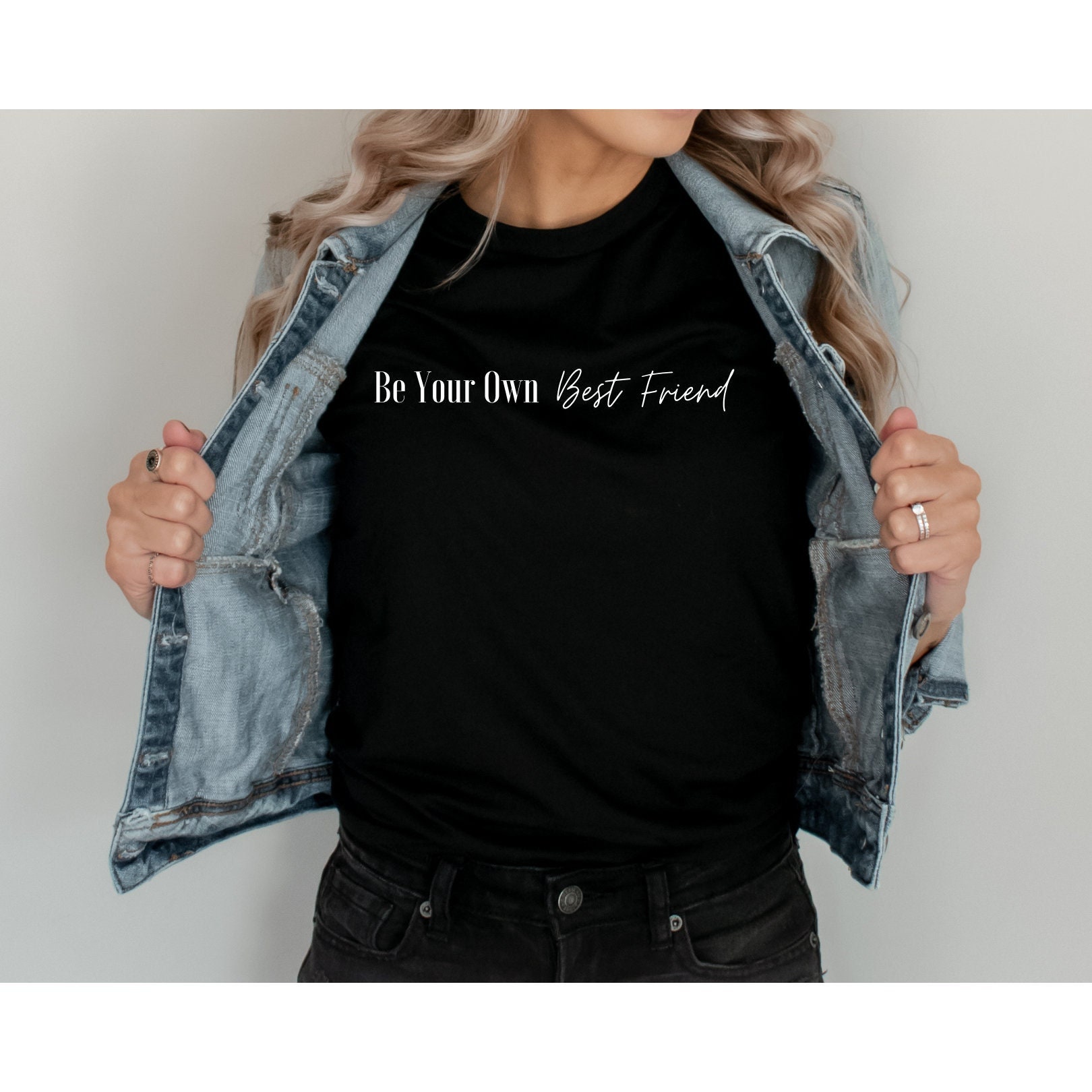 Revitalize Your Lifestyle Unleash Your Inner Strength with the ‘Be Your Own Best Friend’ Long Sleeve Unisex Tee from Wear Your Character