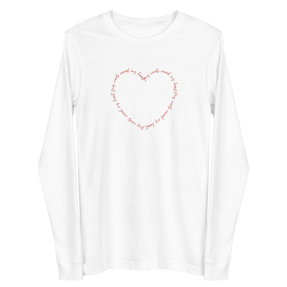 My Words Reveal My Heart Upscale Motivational Positive Etsy