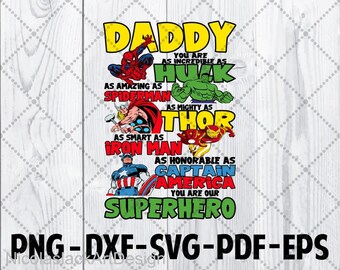 Download Daddy Superhero Svg Etsy