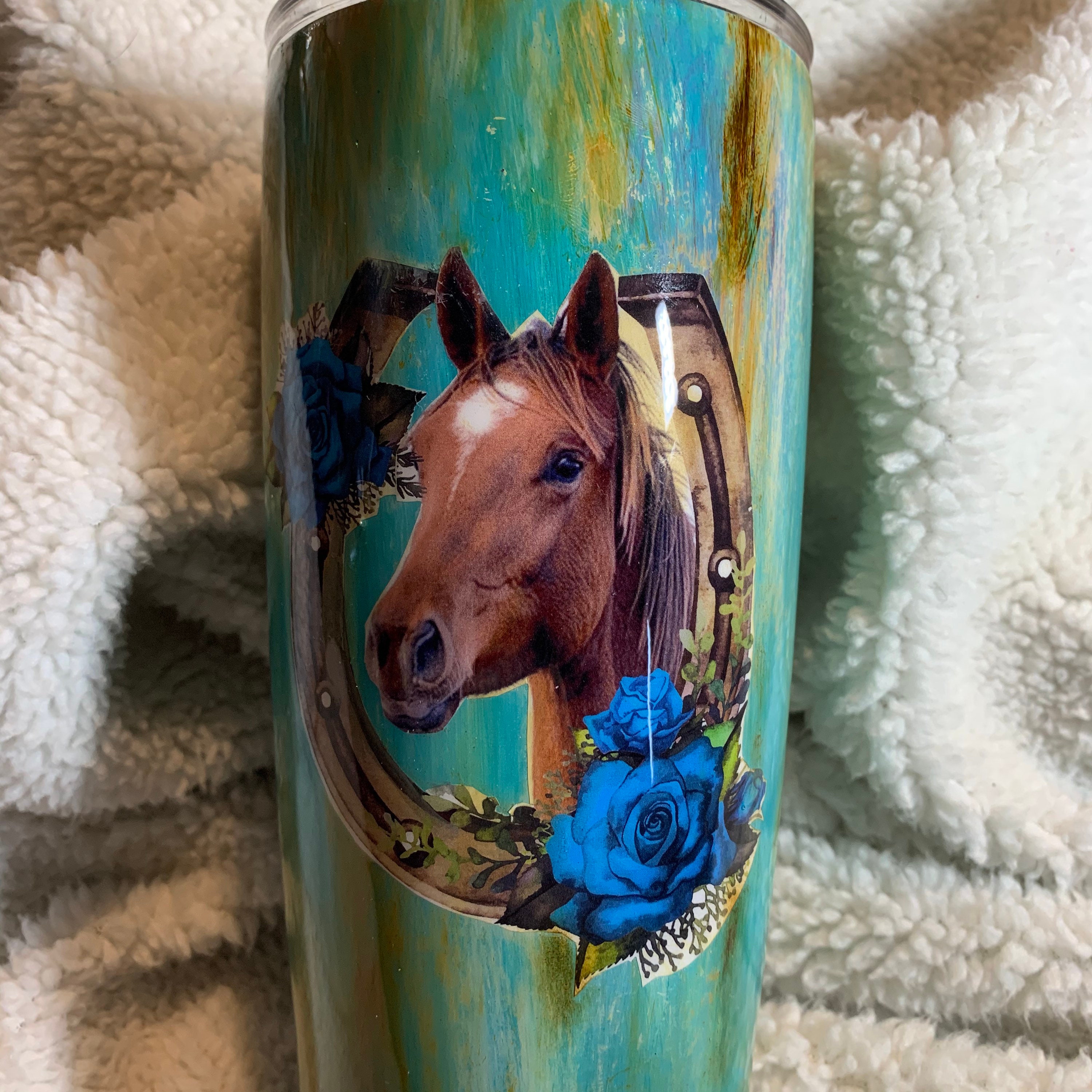 Horse tumbler custom tumbler stainless steel tumbler Etsy