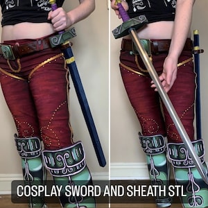 Cosplay Sword and Sheath 3d STL file - Ashei Twilight Princess
