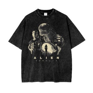 Alien Skate Shirt - Oversized Acid Wash T-shirt - 250 GSM - Etsy