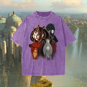 Amidala -  Waxed Dyed Washed  Heavyweight 100% Cotton T-Shirt