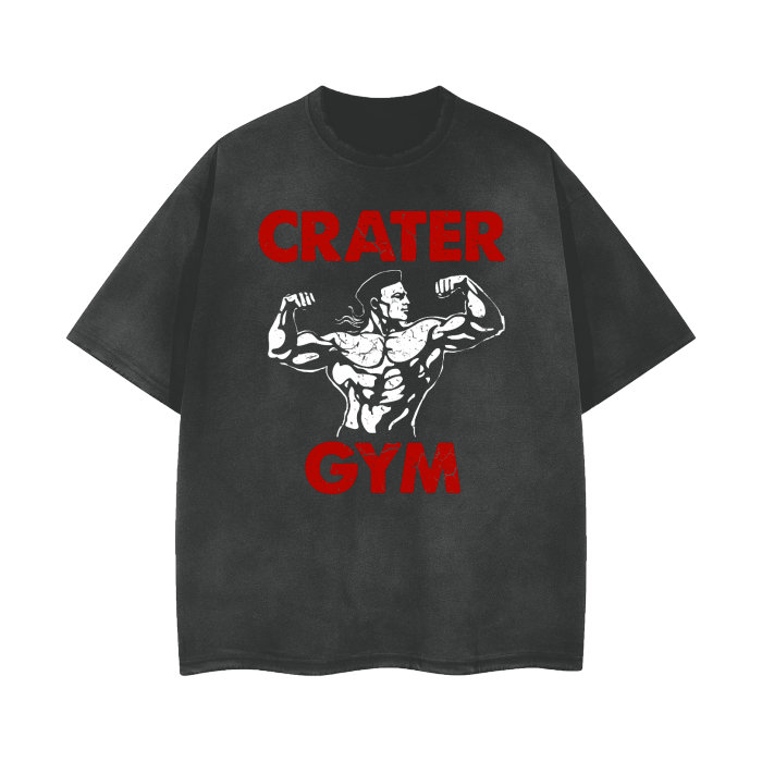 STAFF Crater Gym Shirt - Unisex Washed Effect Vintage T-shirt - Etsy
