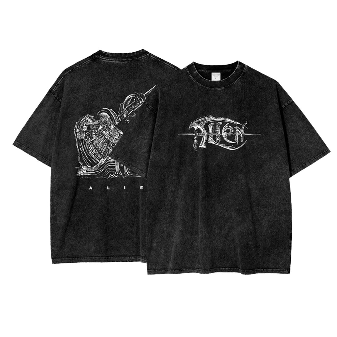 Exquisite Creature Metal Acid Wash Oversize T-Shirt