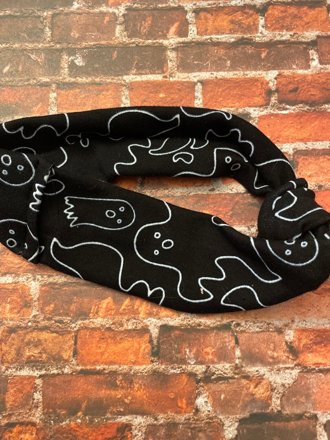 Ghost knotted headband glow in the dark Etsy