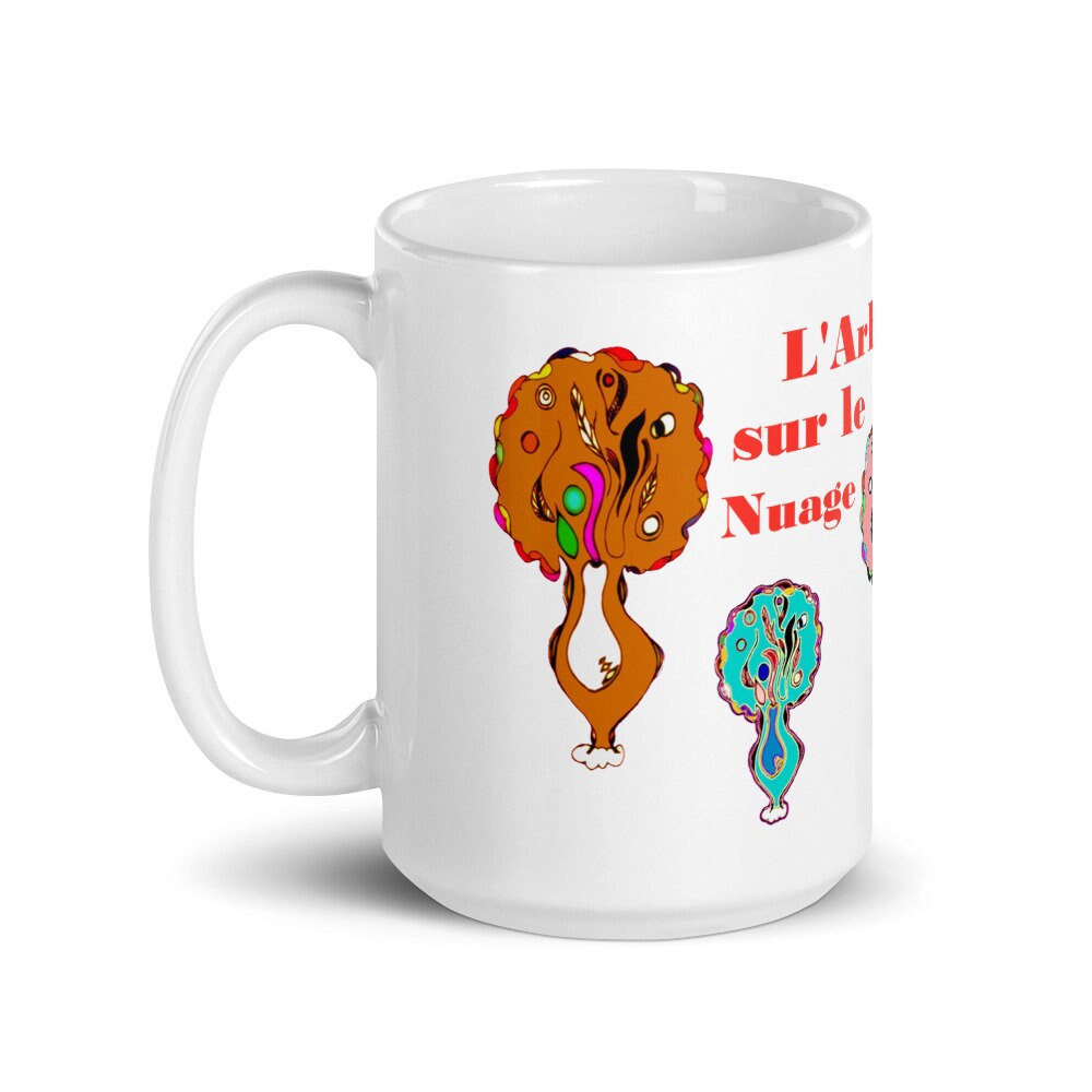 Grand Mug Céramique Blanc Brillant