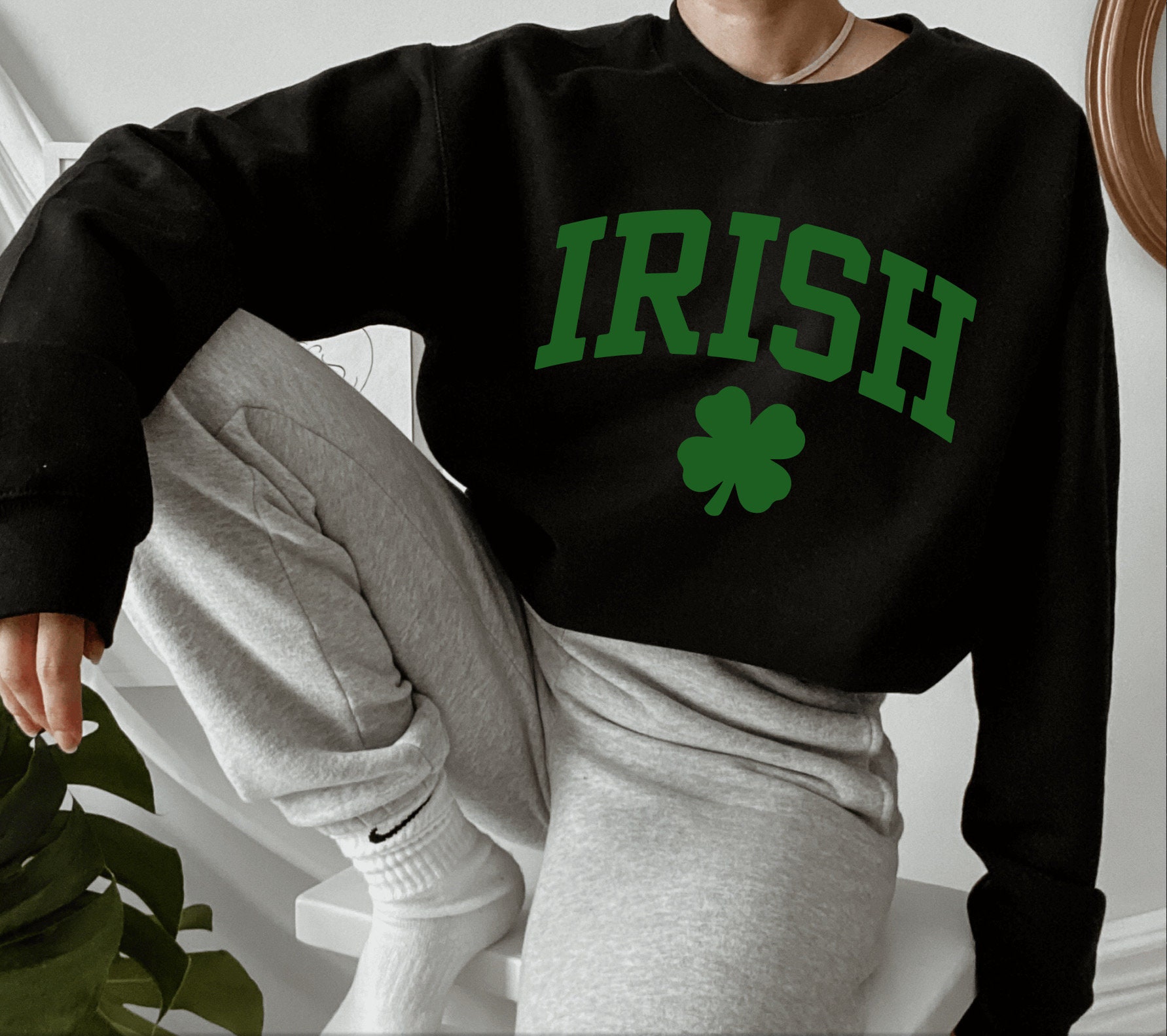 Irish Sweatshirt St. Patricks Day Sweatshirt Varsity - Etsy