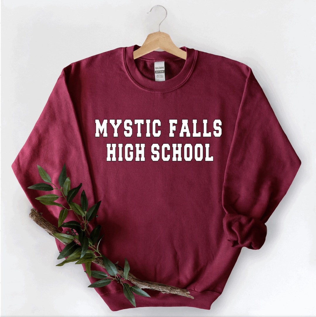Mystic Falls High School Sweatshirt Vampire Diaries Etsy