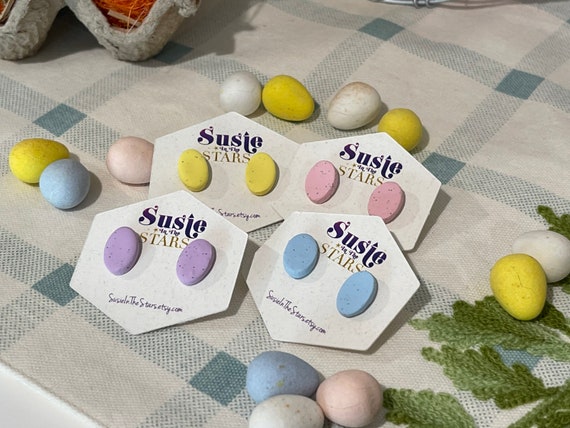 Polymer clay easter earrings deals