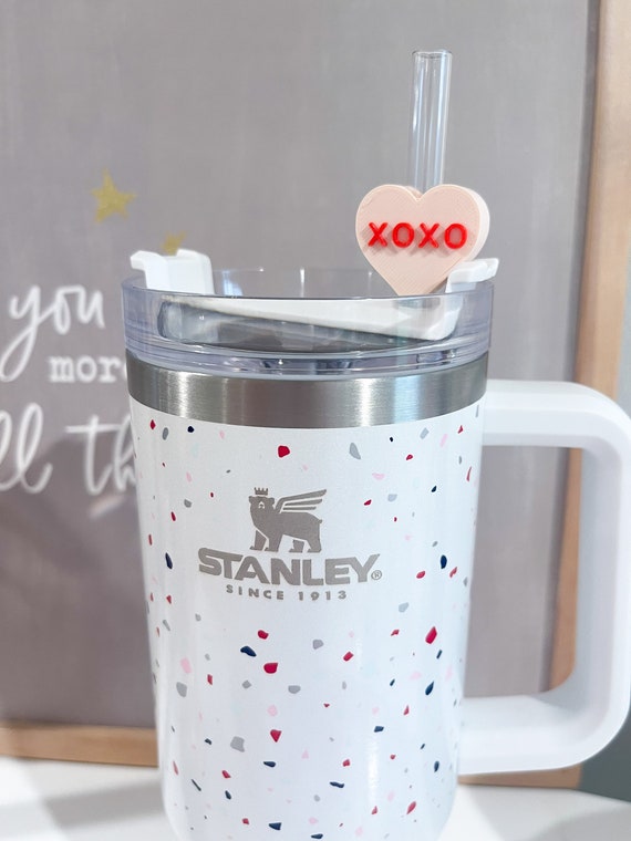 Valentines Day Stanley Cup, Heart Charm for Stanley, Stanley Cup