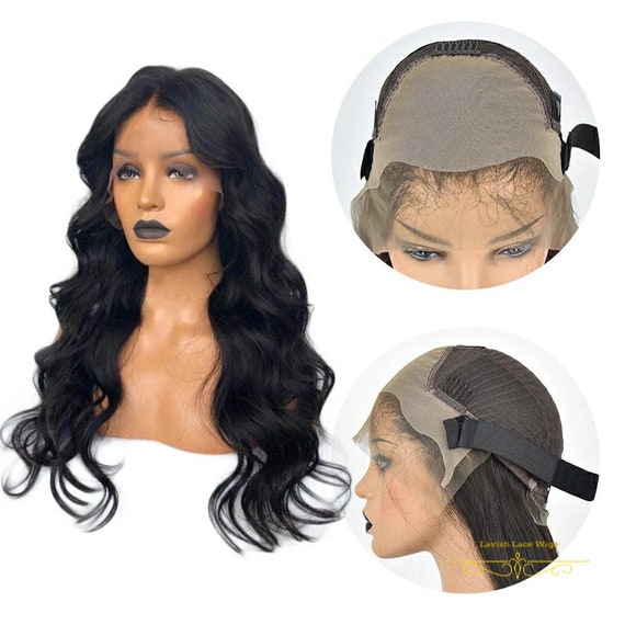 Loose Wave Fake Scalp Lace Front Wig/ handmade human hair | Etsy