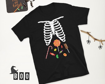Skeleton Candy Ribcage Unisex T-Shirt