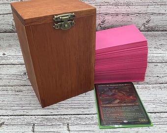 Handgefertigte Deckbox aus Spanischer Zeder | MTG 100-Karten-Kapazität
