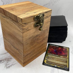 Commander Deck Box || Sycamore Wood || Deck Box for Magic: the Gathering Commander 100 Sleeved Cards