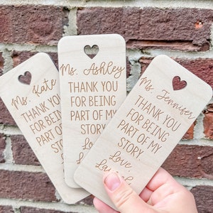 Thanks for being a part of my story | Teacher Bookmark | Graduation Gift | Teacher Appreciation Gift | Daycare Gift | Personalized Bookmark