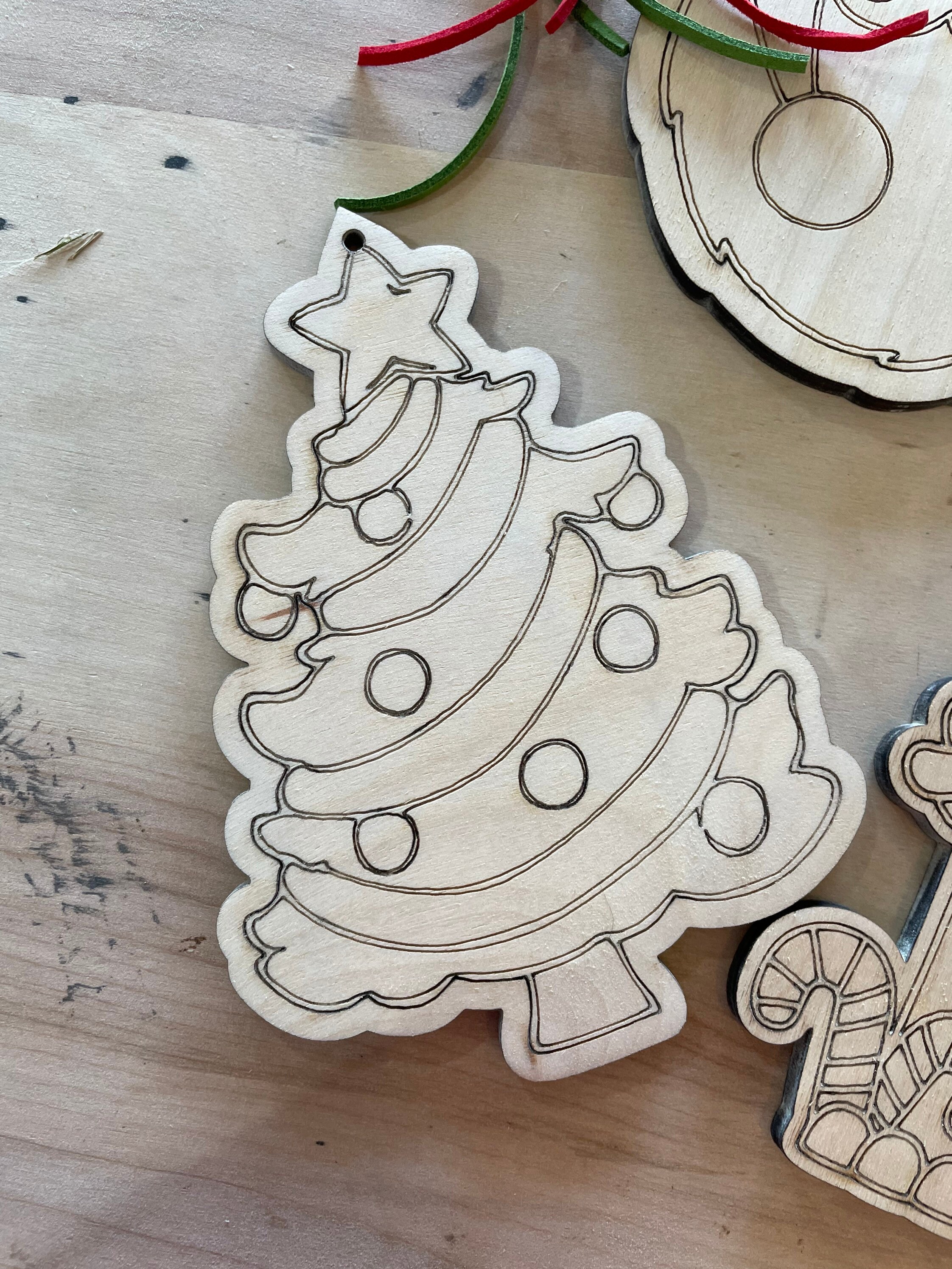 DIY Christmas Ornaments Color Your Own Christmas Ornaments Etsy