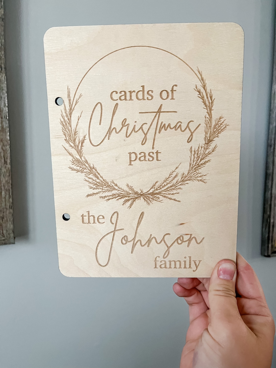 Christmas Card Keepsake Christmas Card Storage Christmas Card Book Card