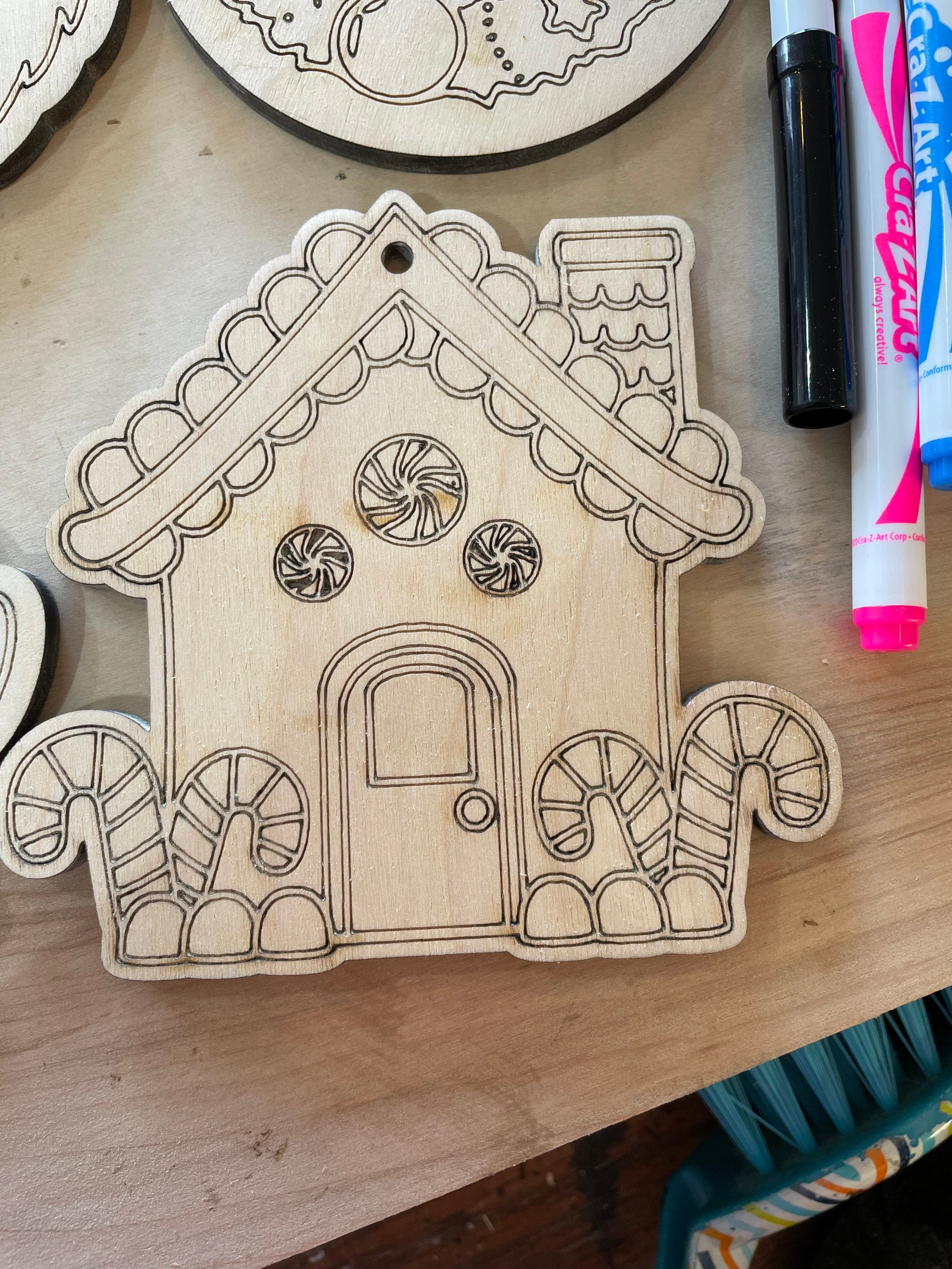 DIY Christmas Ornaments Color Your Own Christmas Ornaments Etsy