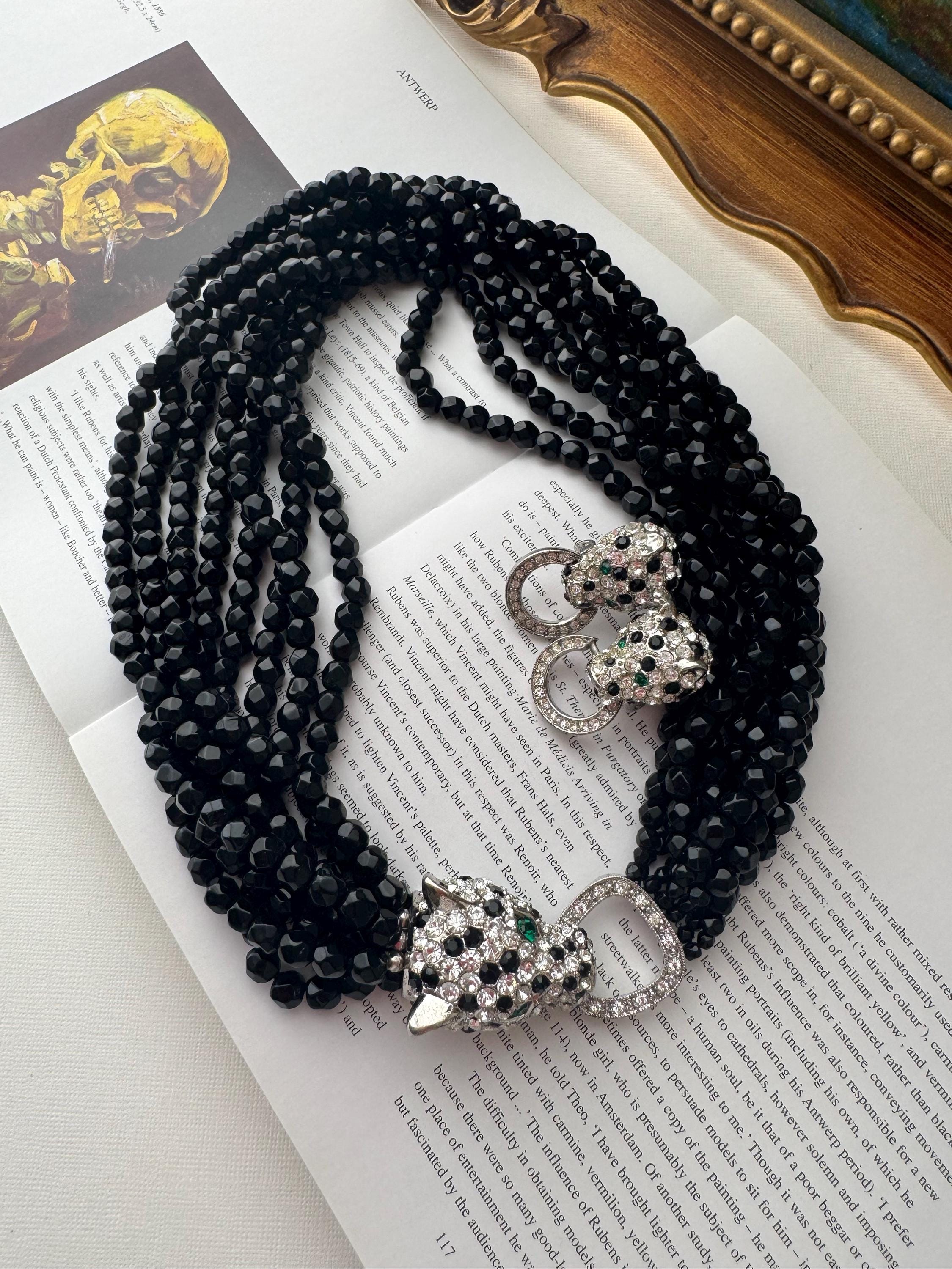 Vintage Leopard Necklace - Etsy