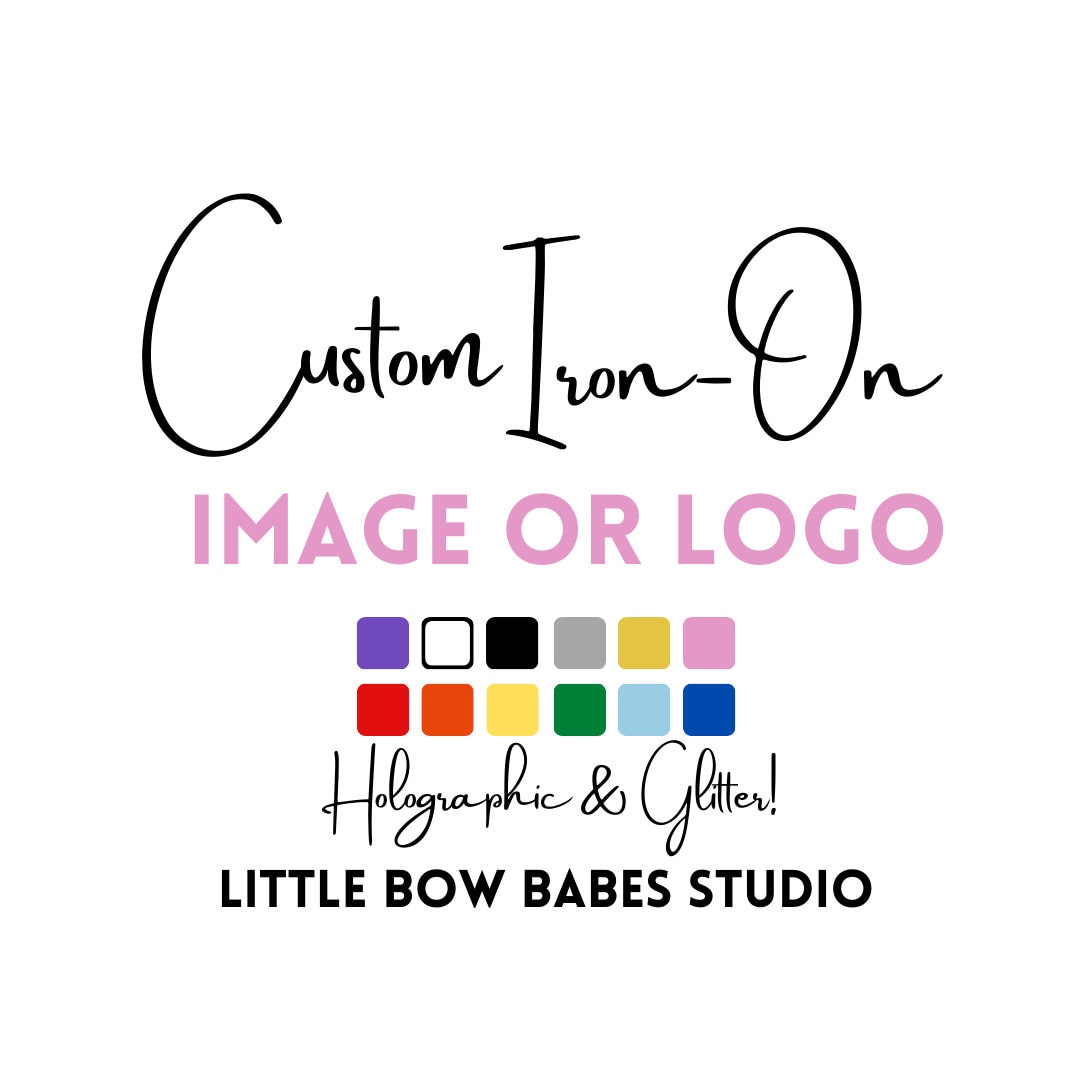 Image or Logo - Custom Vinyl Iron on Transfer HTV Vinyl Iron on ...