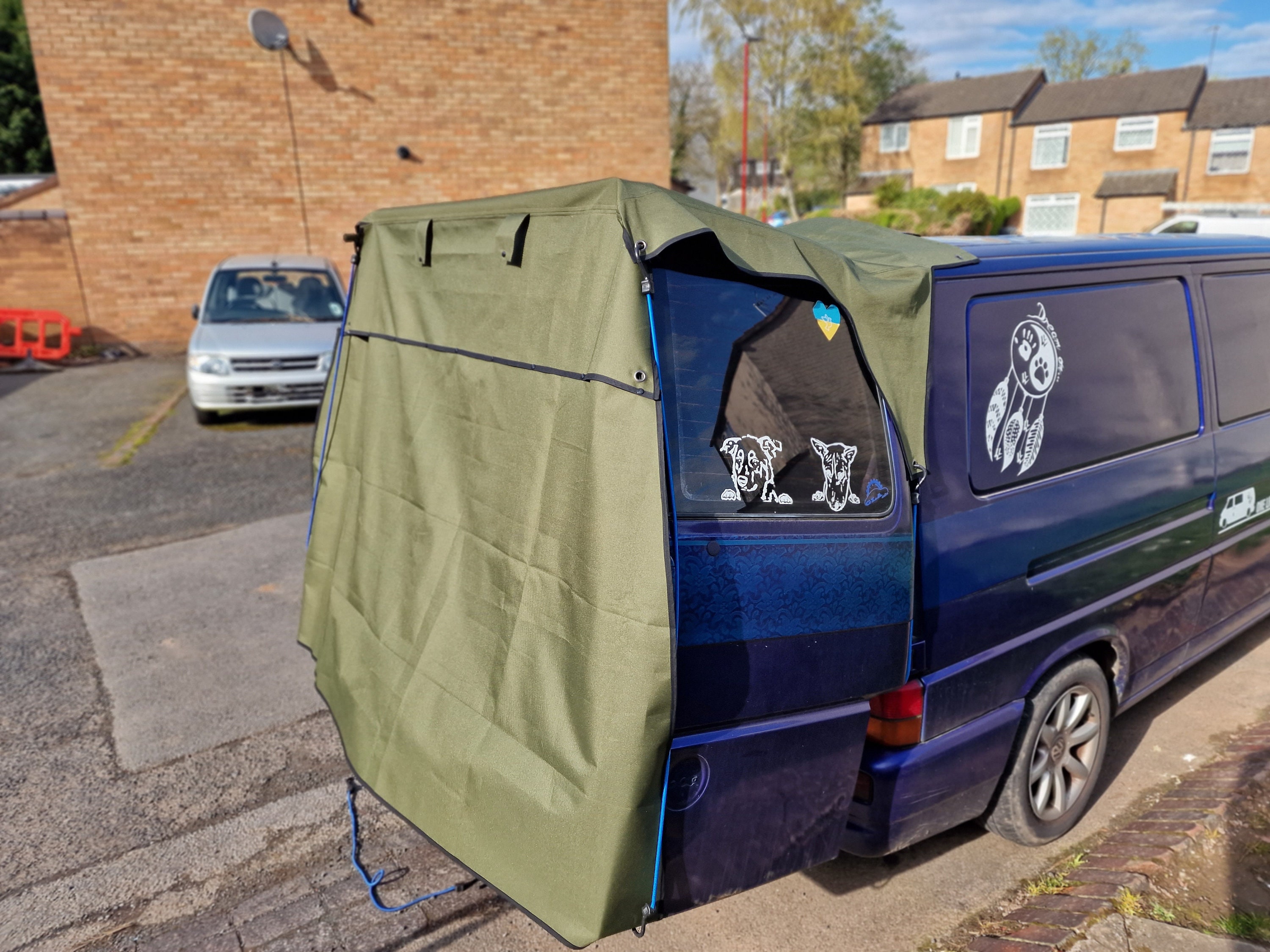 UK Custom Covers Rear Barn Door Awning Cover For VW Transporter T4 (1990-2003) – Black