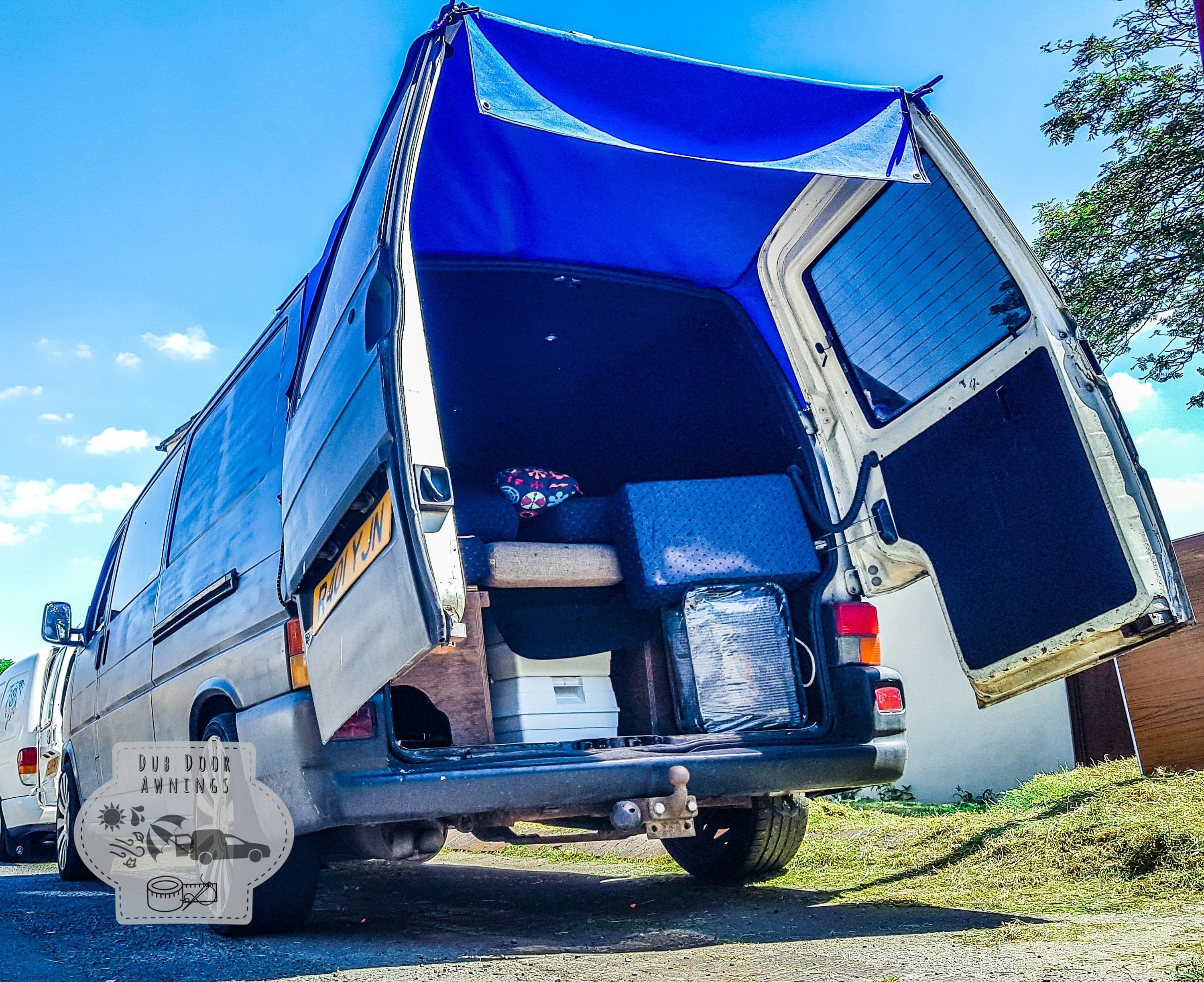 CUSTOM VW Transporter T4 Campervan Barn Door Awning CUSTOM VW Transporter T4 Campervan Barn Door Awning