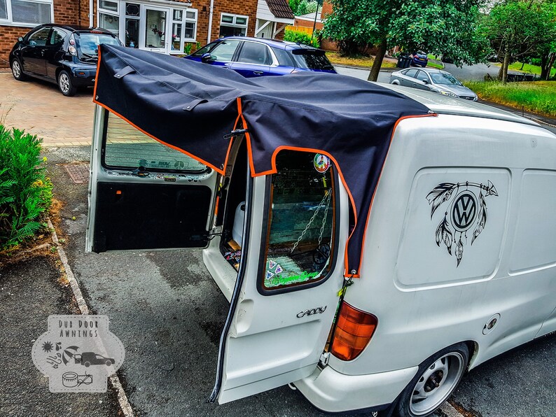 CUSTOM VW MK2 Caddy Campervan Barn Door Awning Etsy