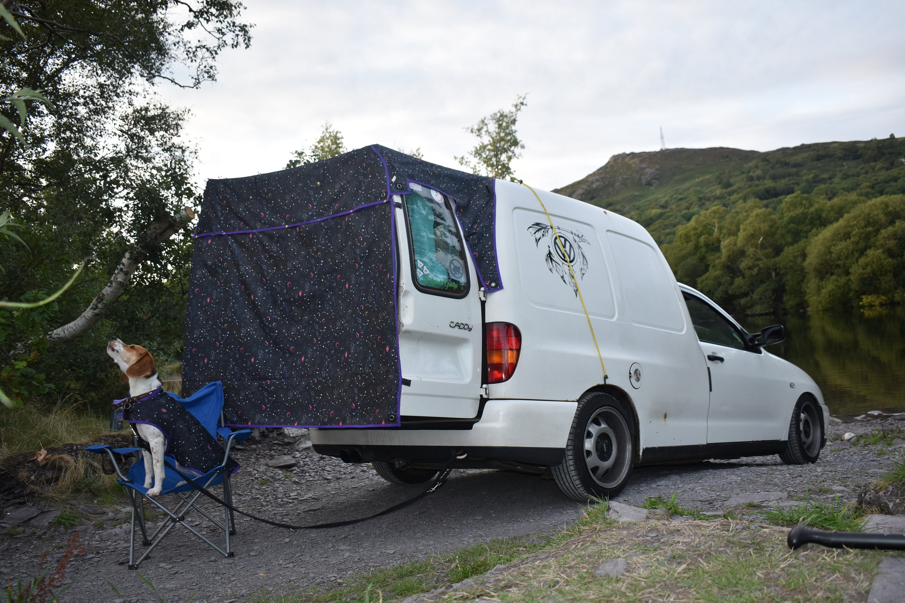 V.W MK2 Caddy Campervan Barn Door Awning PRIVACY EXTENSION Etsy