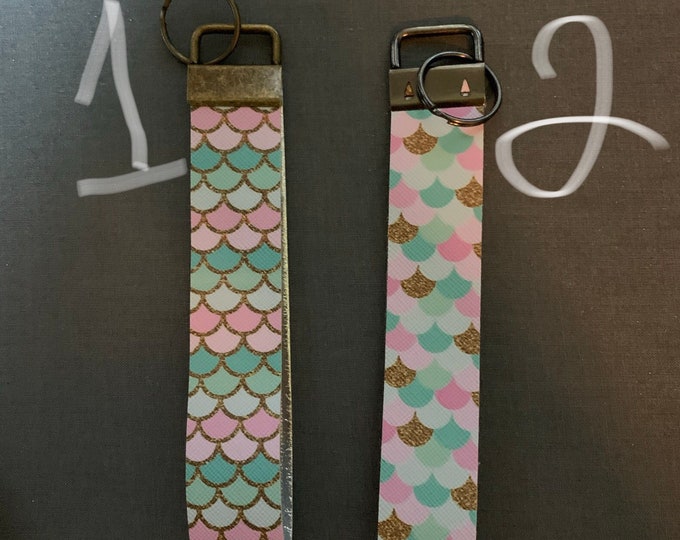 Mermaid key fob keychain