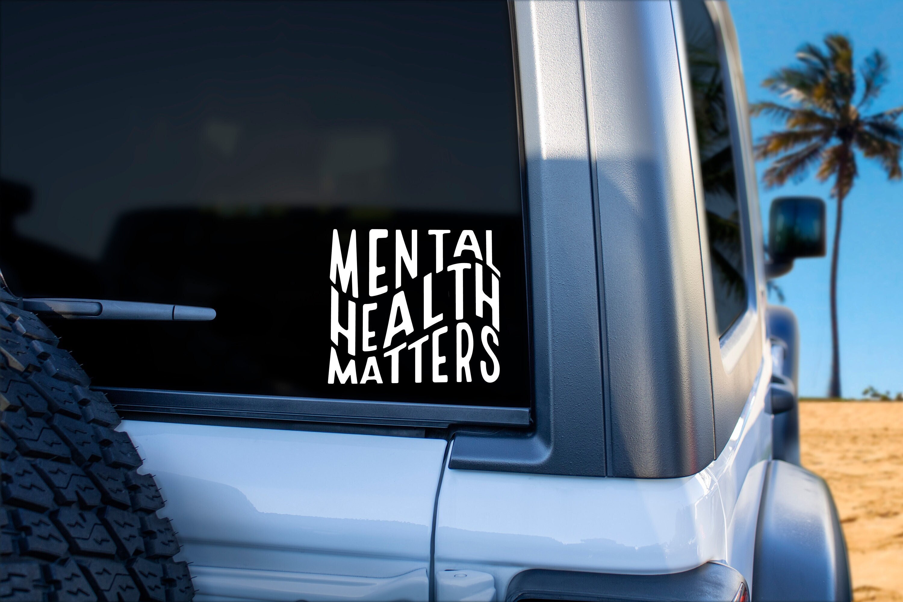 Mental Health Matters Vinyl Decal - Car Window Sticker - Etsy