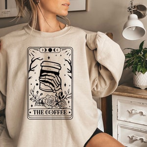 Coffee Tarot Card Crewneck Sweatshirt